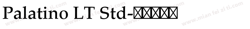 Palatino LT Std字体转换